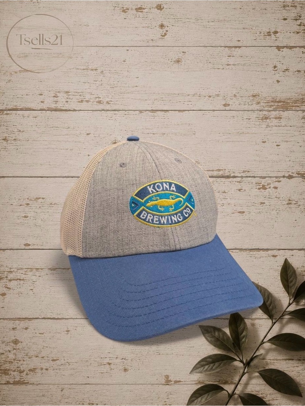 Cap America Kona Brewing Co. Two-Tone Mesh Trucker Snapback Hat